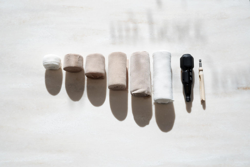 Rechargeable Bandage Roller Super Fast Rolling Wraps and Bandages Reduce Hand Strain, Energy and Time Saver, For Clinics, Spa, and Home Use.