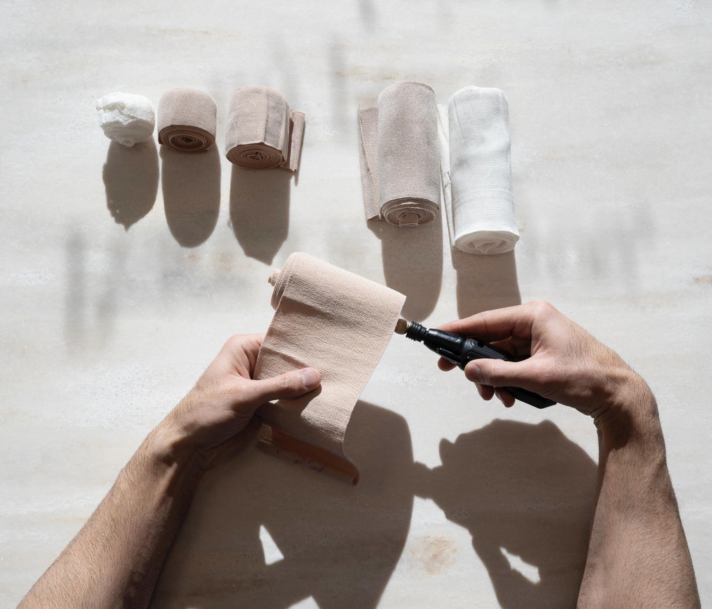 Rechargeable Bandage Roller Super Fast Rolling Wraps and Bandages Reduce Hand Strain, Energy and Time Saver, For Clinics, Spa, and Home Use.