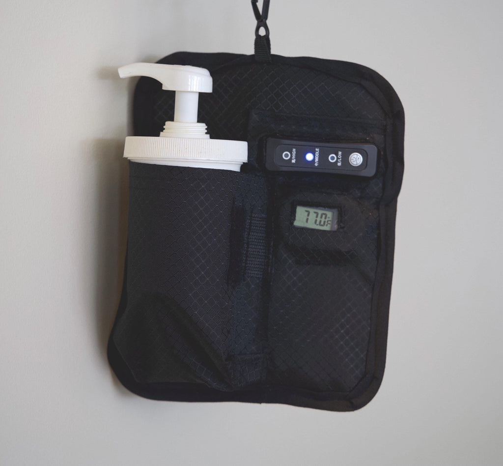 Bottle Warming Holster Portable, Rechargeable Heater for Massage Oil, Lotion & Gel With Adjustable Temperature for Therapy, Home, and Trips.